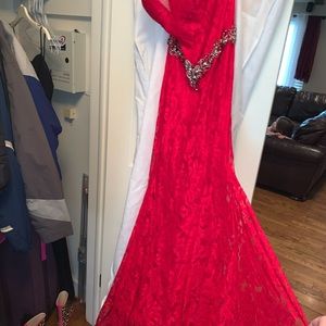 Alyce Paris strapless dress size 2